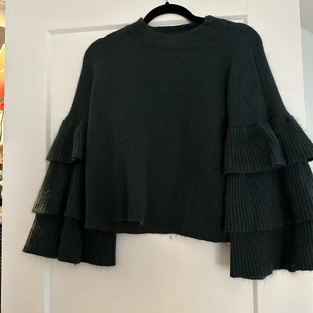 Endless Rose Ruffle Sleeve Sweater